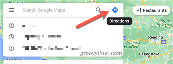 Începeți indicațiile de orientare în Google Maps