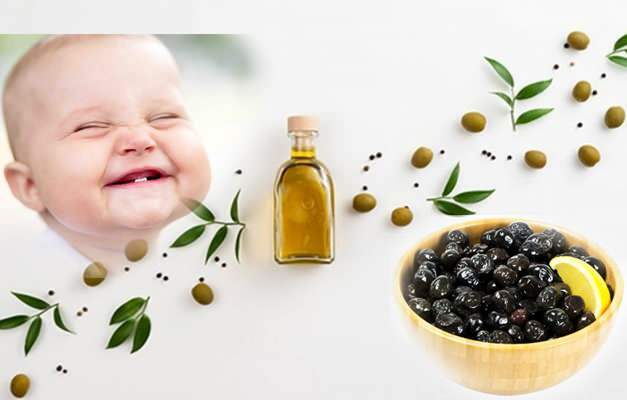 Utilizarea măslinelor la bebeluși
