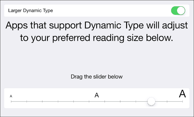 Sfat pentru iOS 7: faceți text mai mare, îndrăzneț și mai ușor de citit