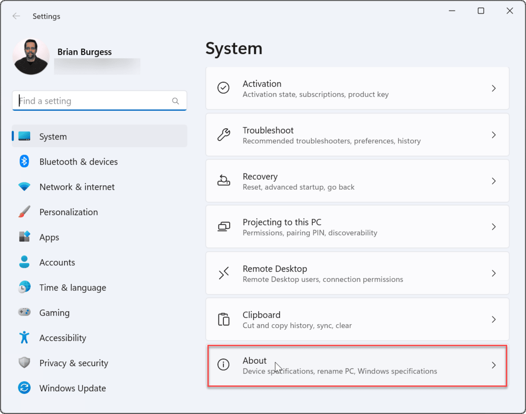 sistem despre verificarea informațiilor RAM pe Windows 11