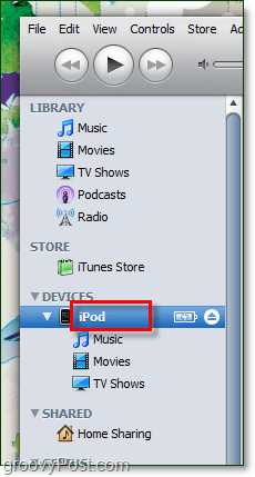 deschideți iTunes și faceți dublu clic pe numele curent al dispozitivului
