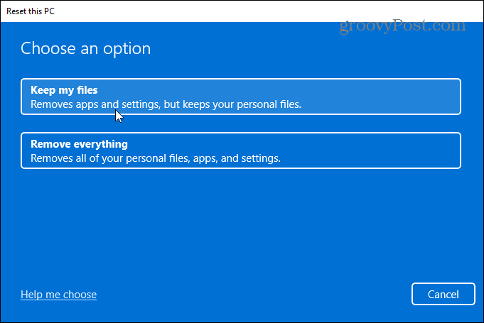 Remediere de gestionare a memoriei codului de oprire Windows 11