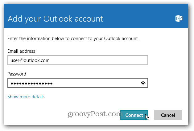 Cum să utilizați e-mail POP cu Windows 8 Mail utilizând Outlook.com