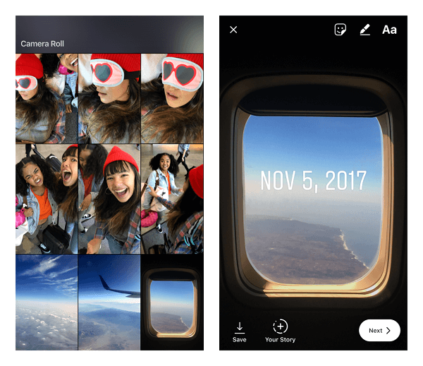 Instagram permite acum ca imaginile și videoclipurile realizate cu mai mult de 24 de ore în urmă să fie încărcate în Povești.