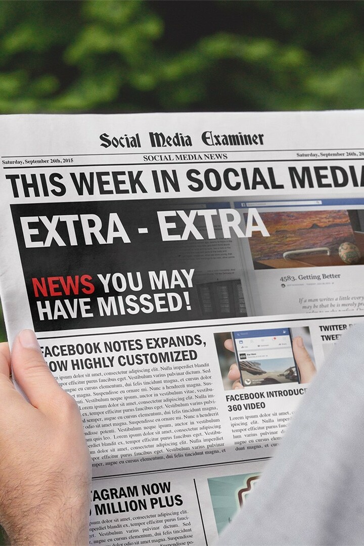 Îmbunătățiri ale notelor Facebook: săptămâna aceasta în rețelele sociale: examinatorul rețelelor sociale