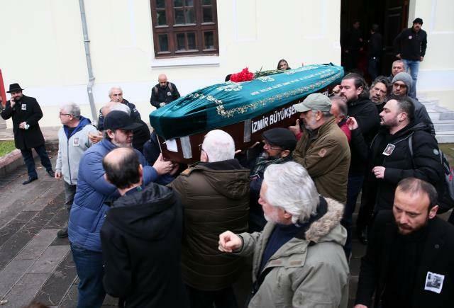 Cadavrul lui Levent Güner a fost îngropat în vechiul cimitir Bornova