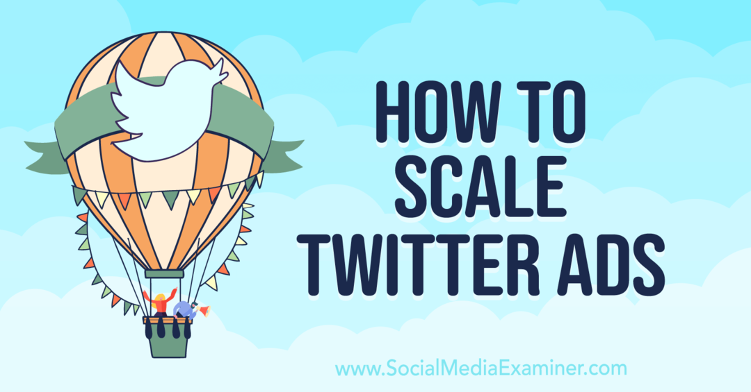 Cum să scalați reclamele Twitter-Examinator de rețele sociale