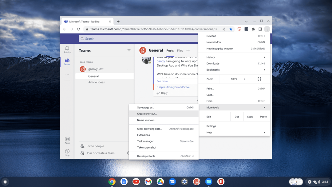 utilizați echipe Microsoft pe un Chromebook