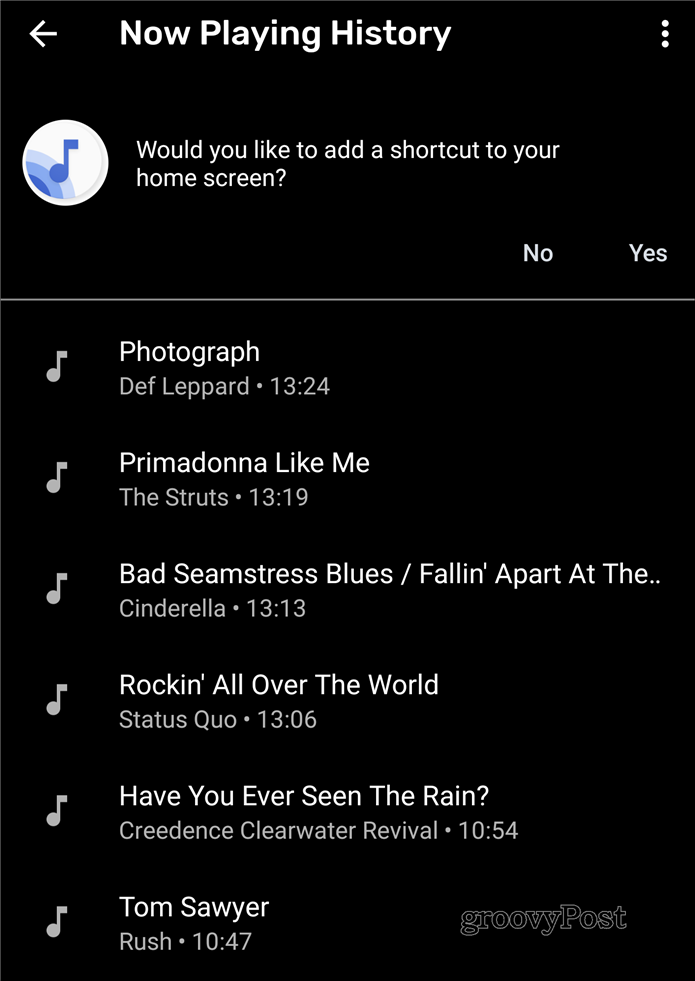 Acum Joacă lista de melodii Google Pixel