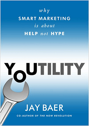 Aceasta este o captură de ecran a copertei cărții pentru Youtility de Jay Baer.
