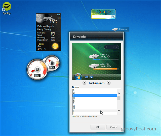 Cum să adăugați gadgeturi desktop Înapoi la Windows 8