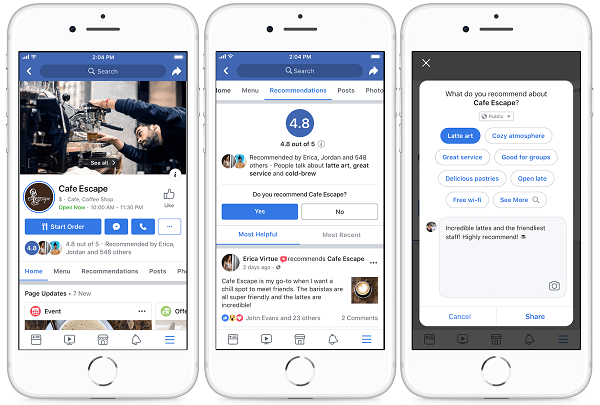 Facebook a reproiectat paginile a peste 80 de milioane de companii de pe platforma sa pentru a facilita interacțiunea cu companiile locale și pentru a găsi ceea ce le trebuie cel mai mult.