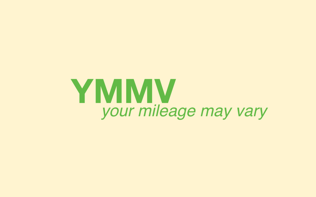 Ce înseamnă „YMMV” și cum îl folosesc?