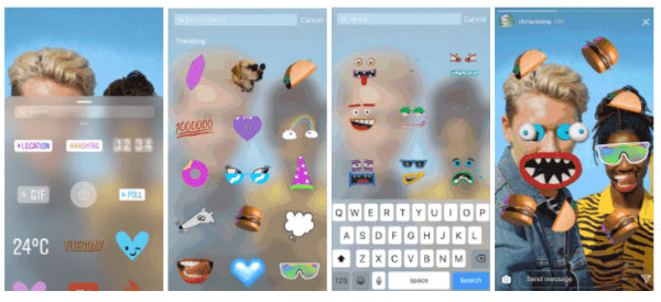 Utilizatorii Instagram pot adăuga acum autocolante GIF la orice fotografie sau videoclip din povestirile lor Instagram.