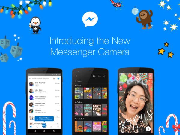 Facebook a anunțat lansarea globală a unei noi camere native puternice în Messenger.