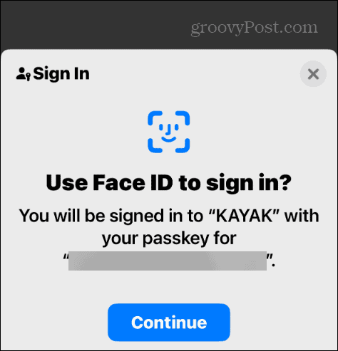 semnarea cheii de acces în ID-ul facial