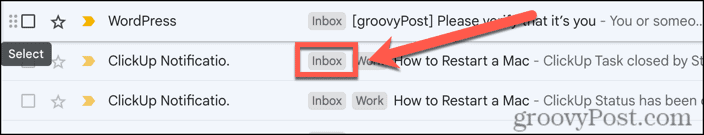 eticheta inbox gmail