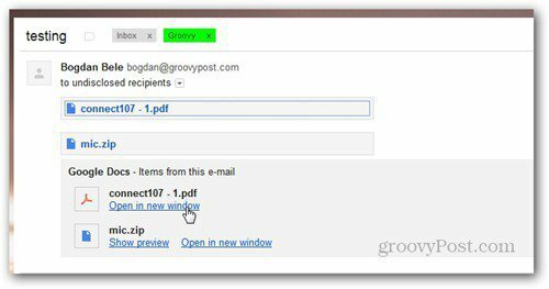 trimiteți utilizând e-mail-ul Google Drive primit