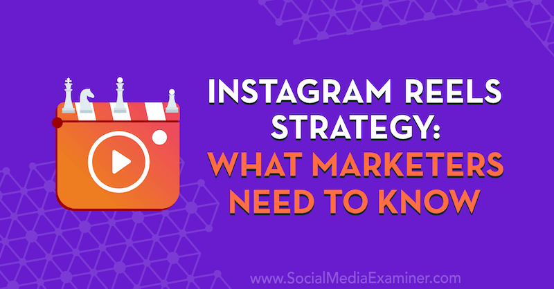 Strategia Instagram Reels: Ce trebuie să știe marketerii, oferind informații de la Elise Darma pe podcastul de socializare marketing.