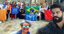 Fanii brazilieni s-au înghesuit pe platoul de filmare al Osman! Au admirat cultura turcească