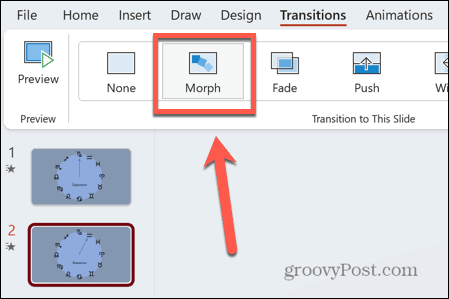 pictograma Powerpoint morph