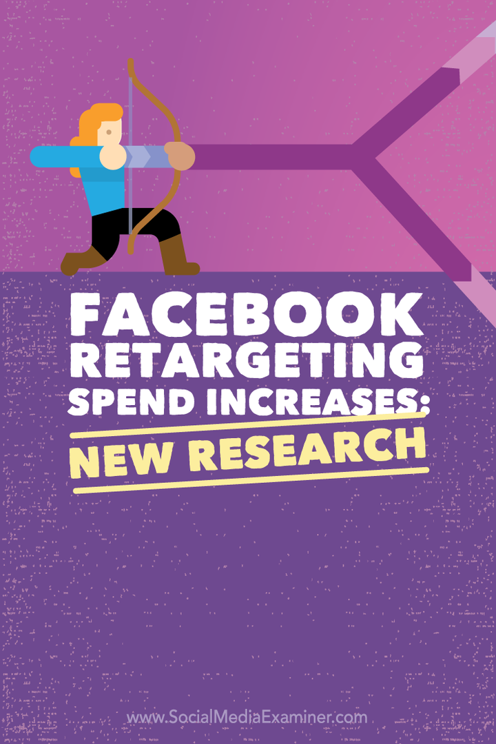 Creșterea cheltuielilor de retargeting pe Facebook: noi cercetări: examinator social media