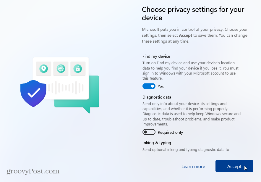 Confidențialitate-Setări Windows 11