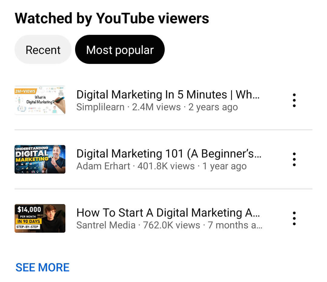 identifică-concurente-youtube-content-viewers-secțiune-cele mai populare-6