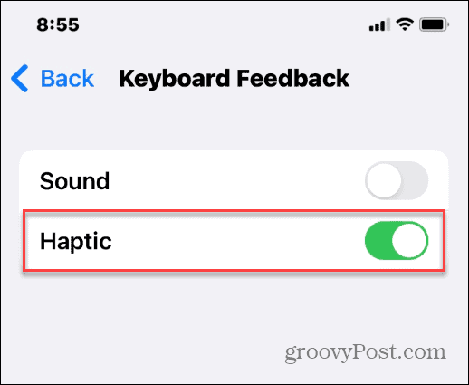 Activați Feedbackul haptic pe tastatura iPhone