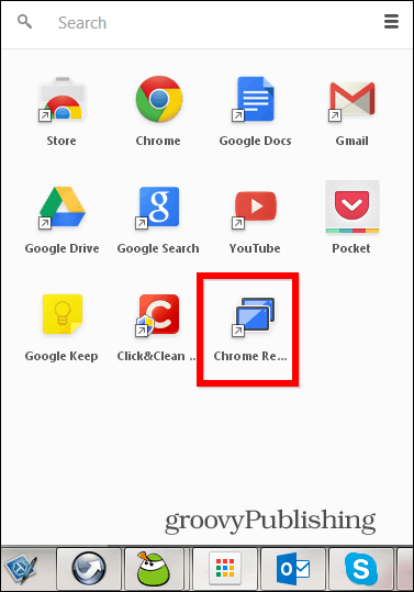PC desktop de la distanță Chrome