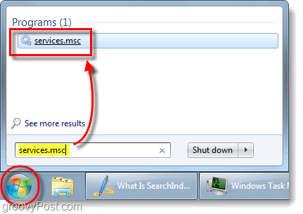 Windows 7 servicii.msc