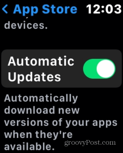 actualizări automate ceas Apple