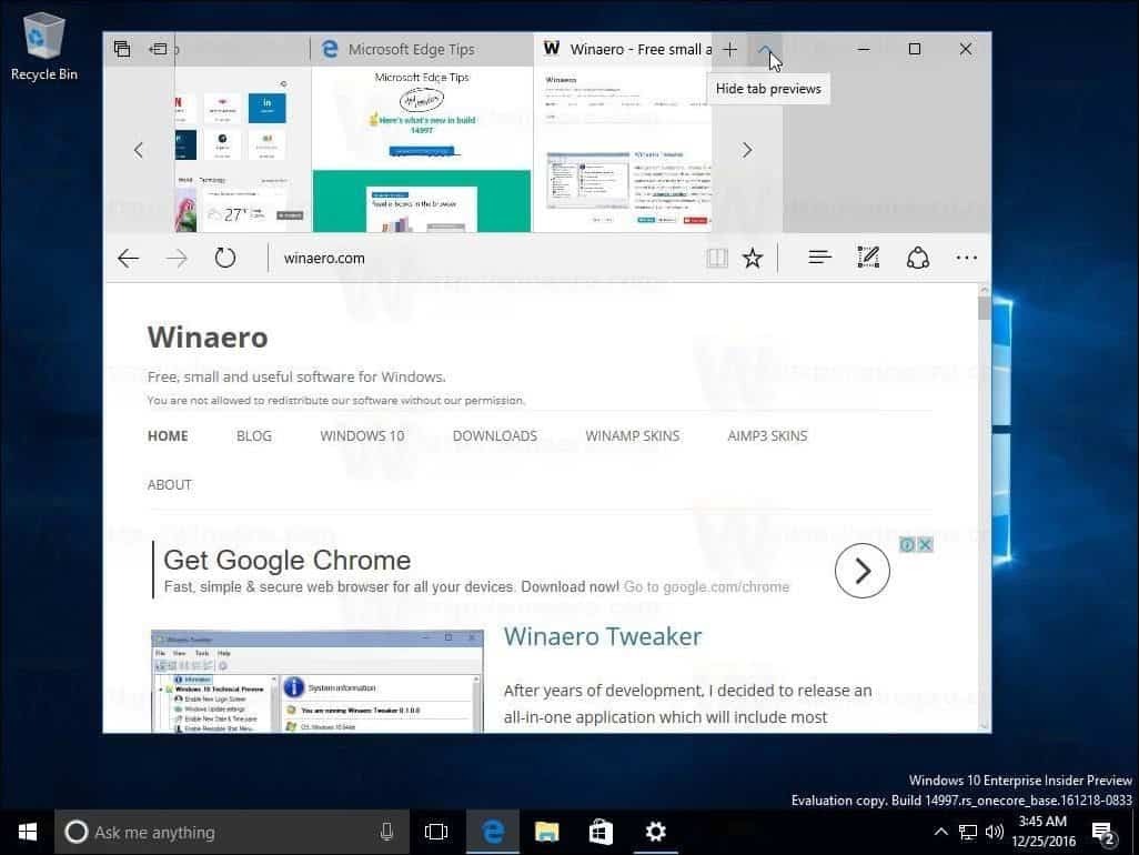 Windows 10 Creators Update Build 14997 dezvăluie suportul Light Light și multe altele