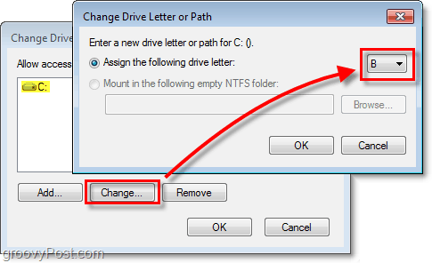alocați o nouă scrisoare de unitate pe hard disk-ul dvs. Windows 7