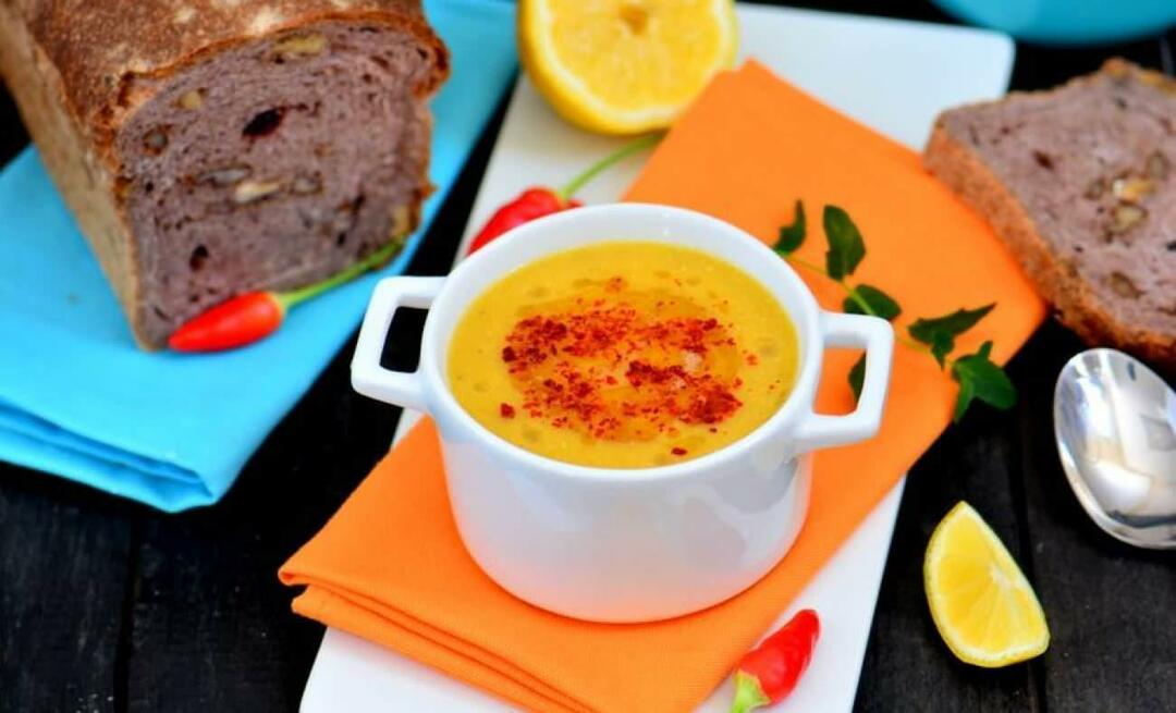 Cum se prepară supă de linte cu turmeric? Care sunt ingredientele pentru supa de linte cu turmeric?