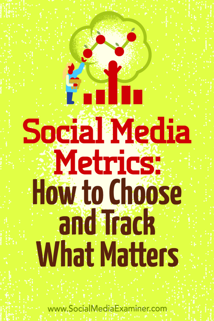 Valori pentru rețelele sociale: cum să alegeți și să urmăriți ce contează de Eleanor Pierce pe Social Media Examiner.