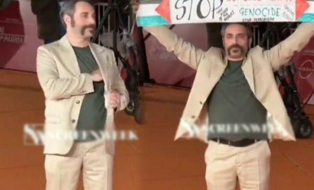 Mișcare aplaudată a actorului italian! El a deschis un banner în sprijinul palestinienilor la festivalul de film