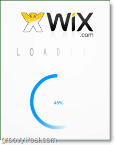 eidtor site-ul flash wix poate dura un moment la încărcare