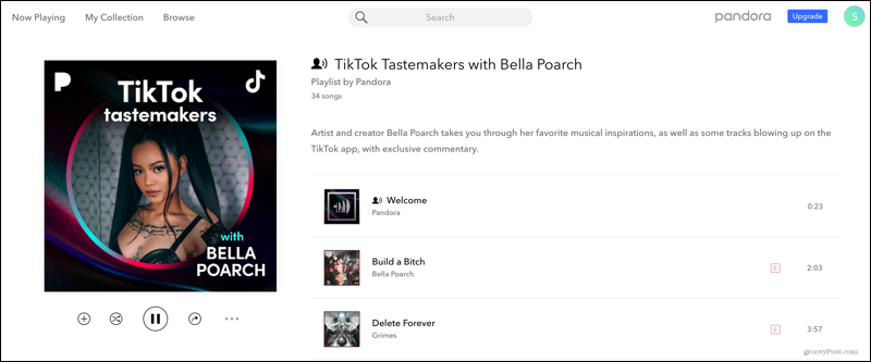 TikTok Tastemakers cu Bella Poarch pe Pandora