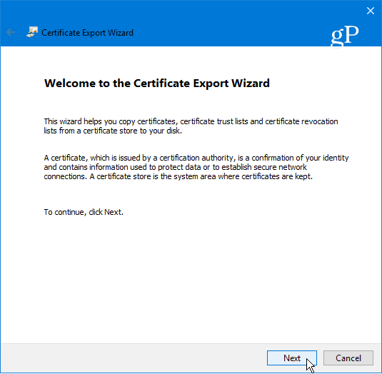 10 expert de export de certificate