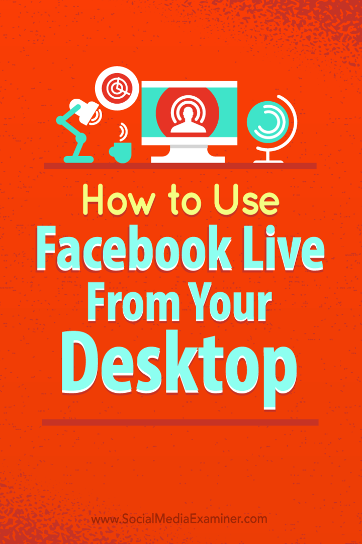 Sfaturi despre cum să utilizați software-ul open-source gratuit pentru a utiliza Facebook Live pe desktop.