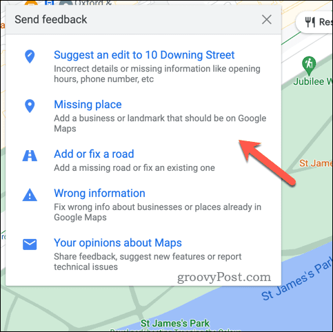 Furnizați feedback Google Maps