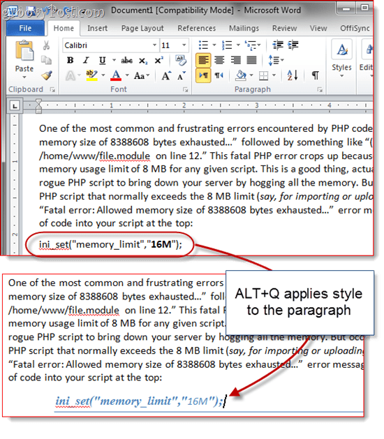 Cum se pot atribui comenzi rapide de la tastatură în Word 2010 și Word 2007
