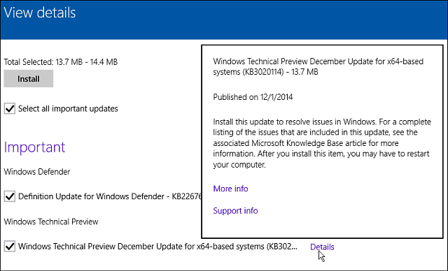 Windows 10 Actualizare decembrie