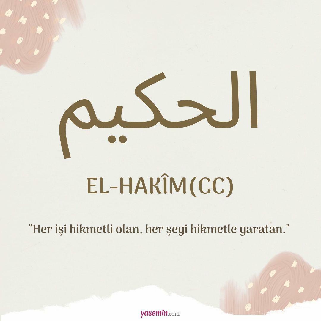 Ce înseamnă al-Hakim (cc)?