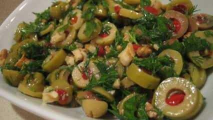 Cum se prepară salată de măsline verzi? Salată de măsline în stil Hatay