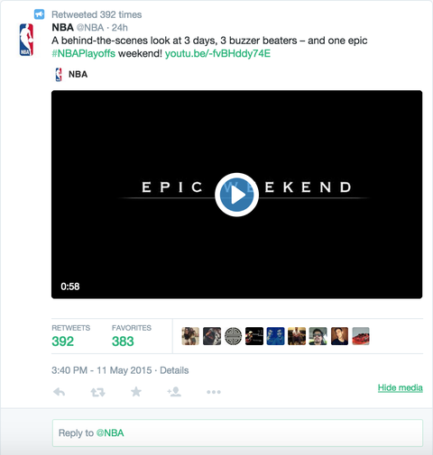 tweet nba cu video YouTube