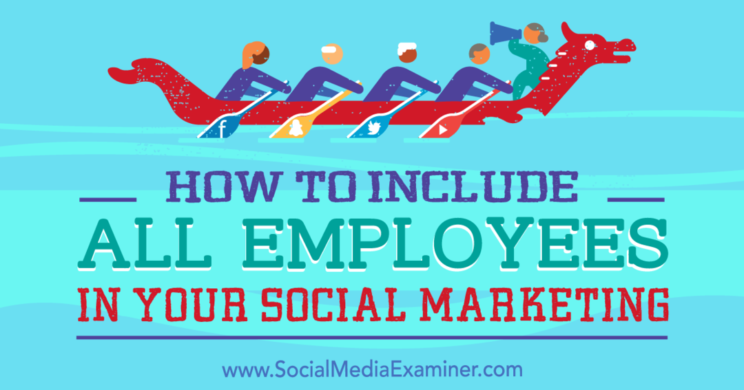 Cum să includeți toți angajații în marketingul dvs. de social media de Ann Smarty pe Social Media Examiner.