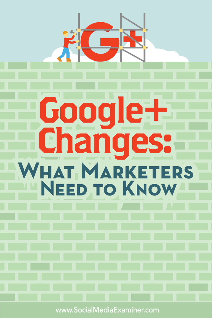 Modificări Google+: Ce trebuie să știe specialiștii în marketing: examinator de rețele sociale