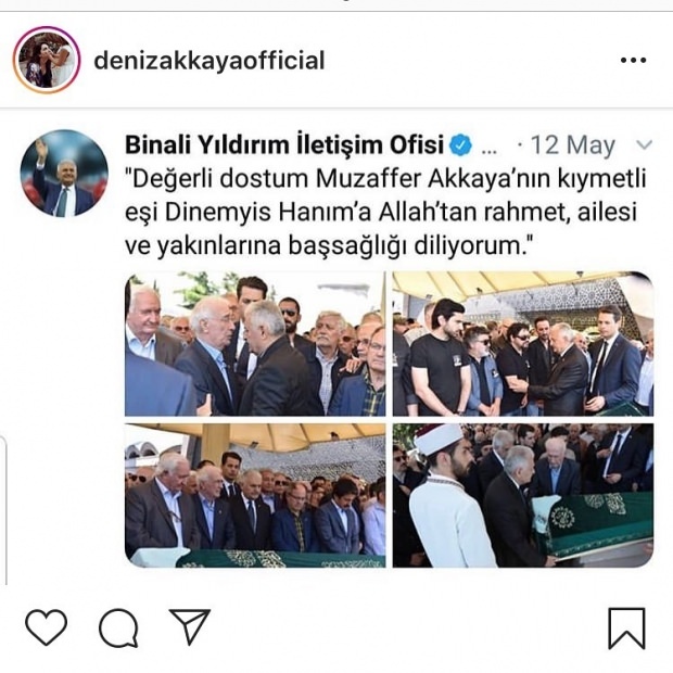 Împărtășirea lui Binali Yıldırım de la Deniz Akkaya!